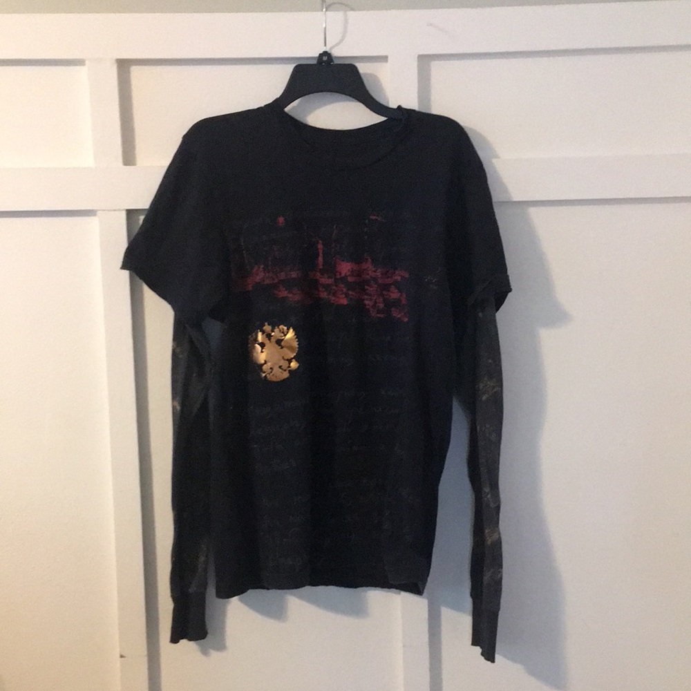 Pathway black shirt with long sleeves szXL